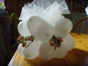 Elegant Base for a Wedding Balloon Centerpiece Just Married Balloon Centerpiece - Base