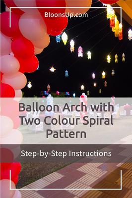 How to Make a Balloon Arch with 2 Colour Pattern | Share or Pin for Later!