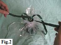 Tying two lengths of curling ribbon