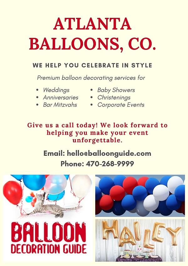 Example of a balloon business flyer
