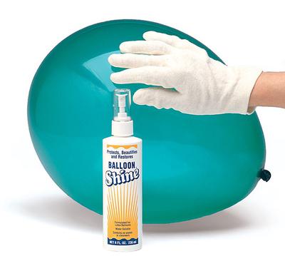 Use Balloon Shine to keep your latex balloons clear and shiny for longer!