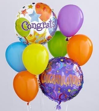 Say Congrats with this Balloon Bunch