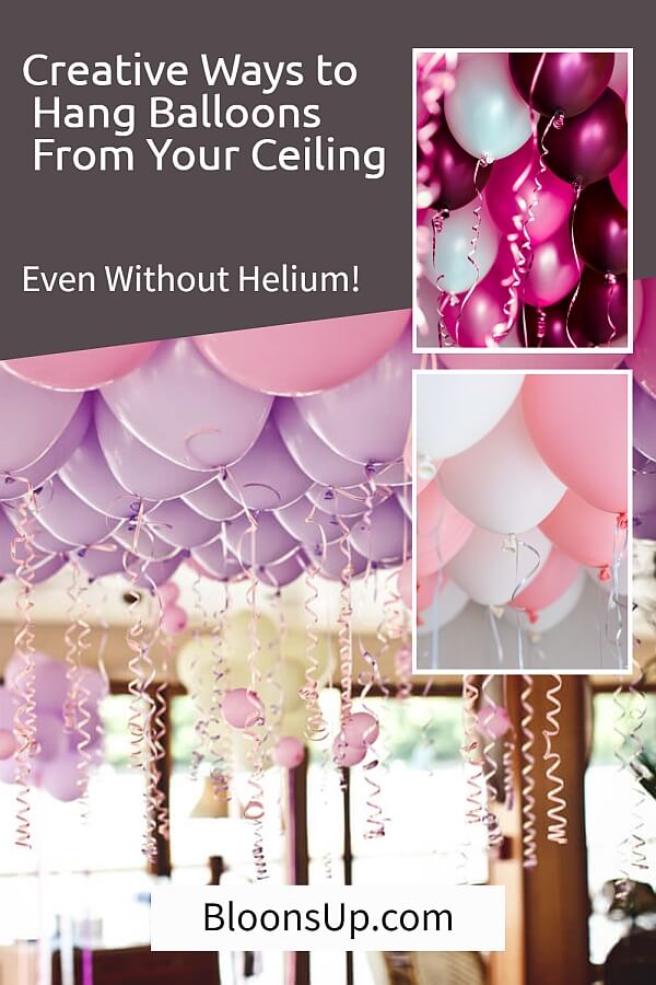 Hanging Balloon Ceiling Using Various Size 36 Quot Gold Silver And Clear