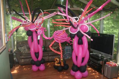 Flamingo Balloon Sculpture