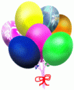Colorful balloons - free clipart