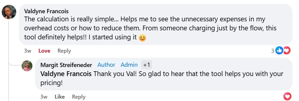 Balloon Pricing Made Easy Course: Testimonial Valdyne Francois