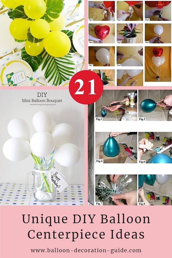 Centerpiece a: Use can good for base and balloon sticks for