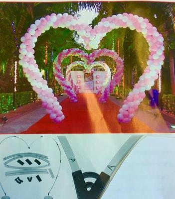 Heart Frame Arch Kit [Found at AllAmericanBalloons.Net]