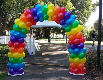 Rainbow Arch on a Frame - Suitable for Outdoor Use [Image credit: winkyboom.com]