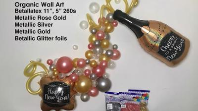 Small Champagne Bottle as Wall Art [Image Source: Betallic]