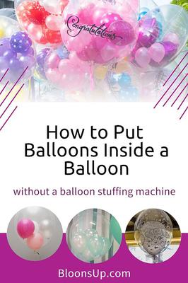 How do the small balloons get into the large ones? | Share or pin for later!