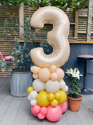 3rd Birthday Balloon Design w/o Frame or Helium [Image source: prettylittlepartyshop.co.uk]