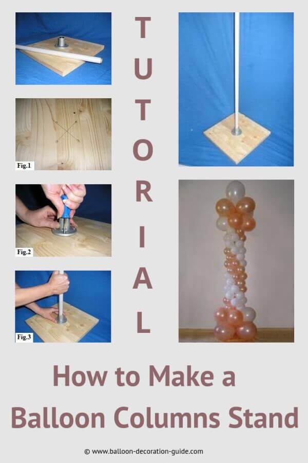 How to make balloon columns stand