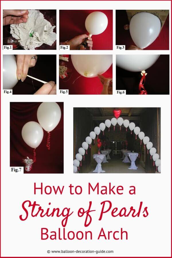 Balloon Arch Step by Step Tutorial: How to Make a 'String of Pearls' Arch