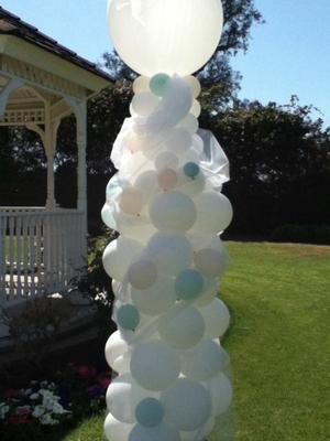 Elegant Wedding Balloon Column