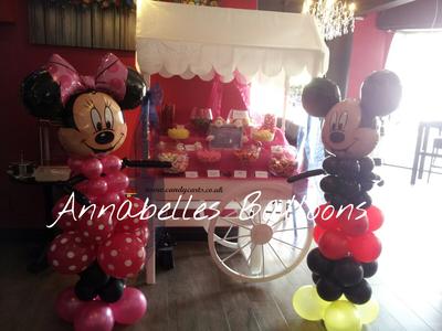 Mickey and Minnie Mouse Balloon Sculptures