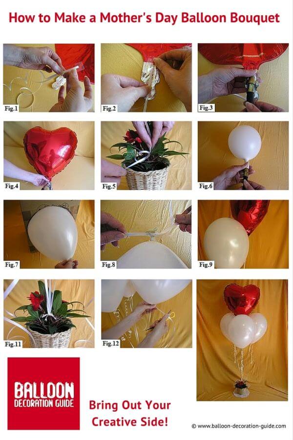 how to make a mother's day balloon bouquet