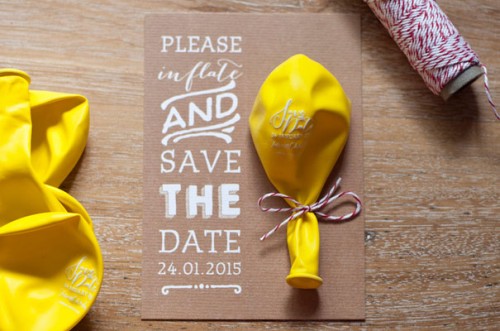 Save the Date Ideas: Balloons