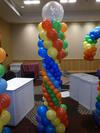 Multi-colored Balloon Column