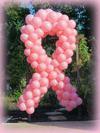 Cancer Ribbon Balloon Sculpture, Example 2