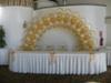 Balloon Arch Backdrop for Head Table