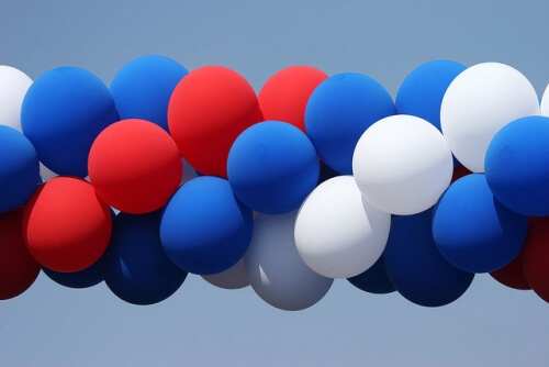 4th of July Balloon Arch