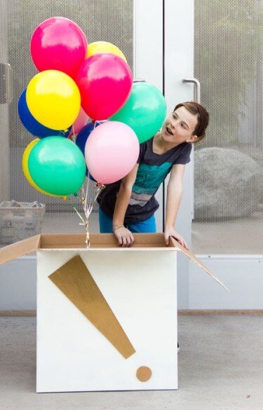 Happy Birthday Helium Balloons Delivered in a Box