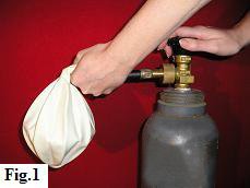 Inflating a 36 inch balloon with helium