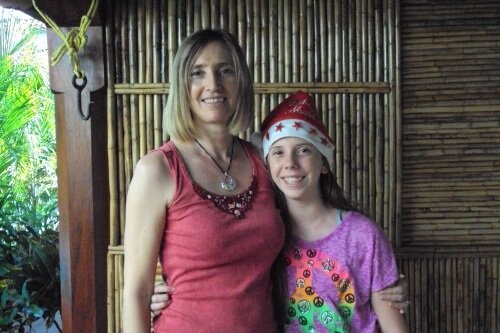 My Daughter and I During the Festive Season in León, Nicaragua