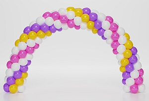 Balloon arch without helium or frame, small size