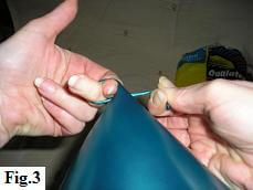 Easy way to tie balloons, step 3