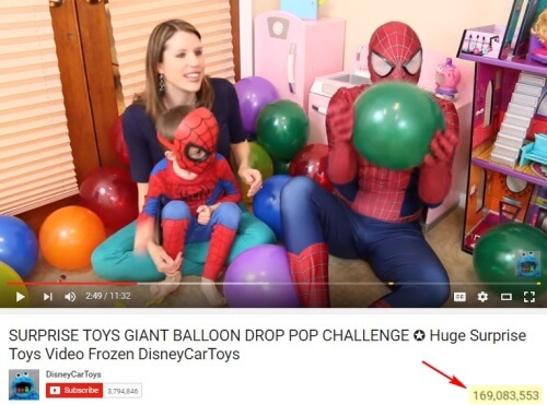 One of the Most Popular Balloon Popping Videos