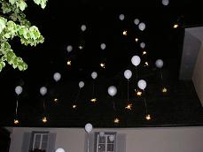 Beautiful Romantic Balloon Release at Night