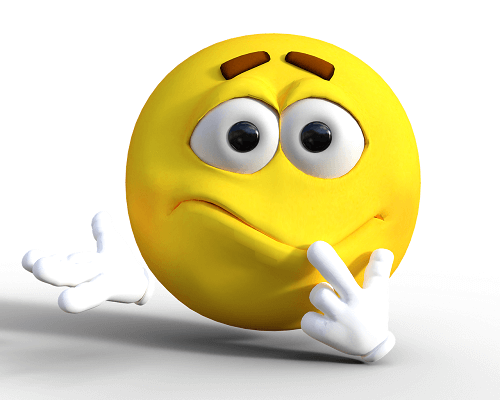 Emoticon with worried expression