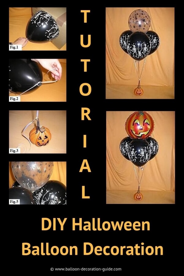 How to make a Halloween decoration with balloons