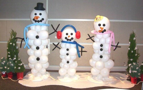 Snowman Balloon Sculptures