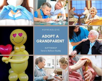 Send a smile to a senior citizen with balloons!